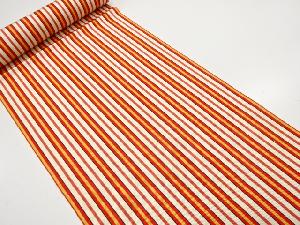 アンティーク　縞模様織り出し　八寸帯地反物